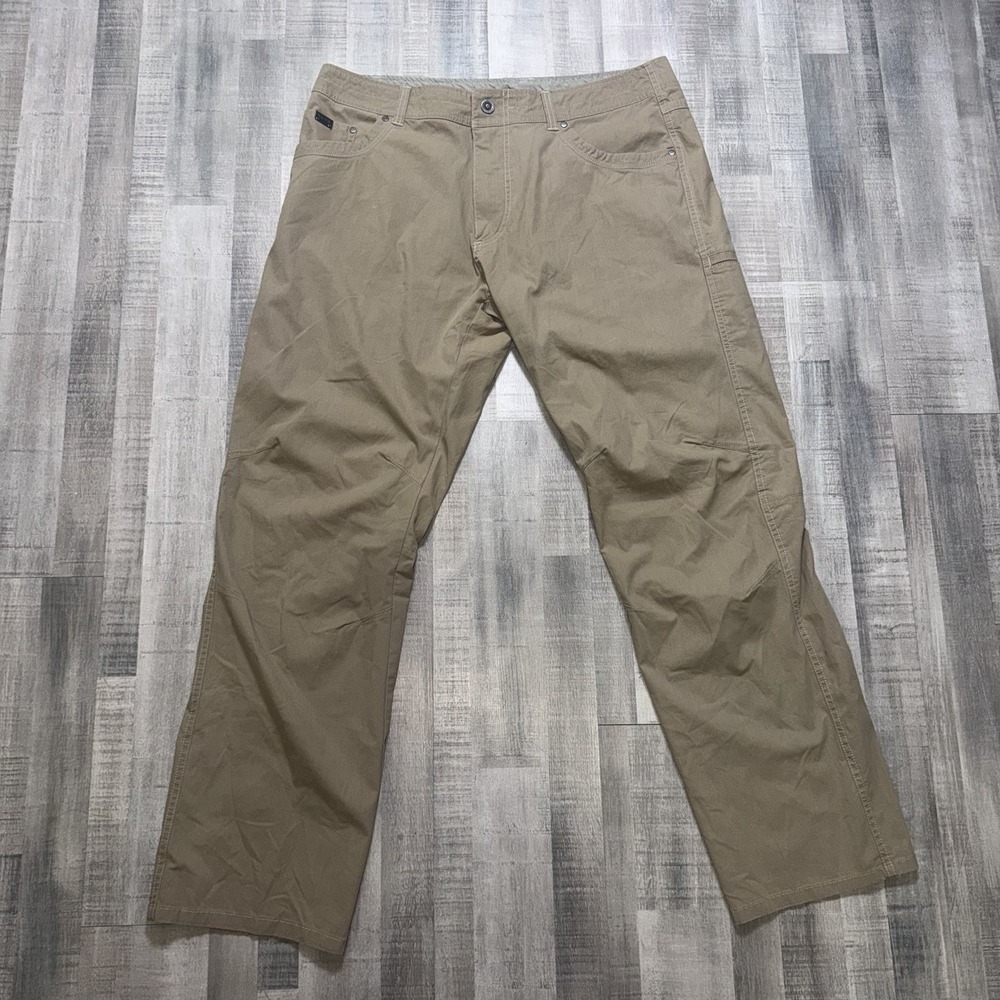 KÜHL Revolver Men's Pant Size 38x32 Khaki No Flaws Midweight Vintage Patina Dye